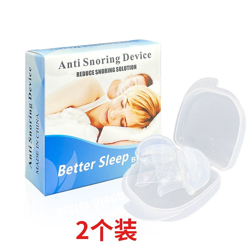 Anti-Snoring Tongue Sleeve Silicone Device Sleep Respirator Apparatus