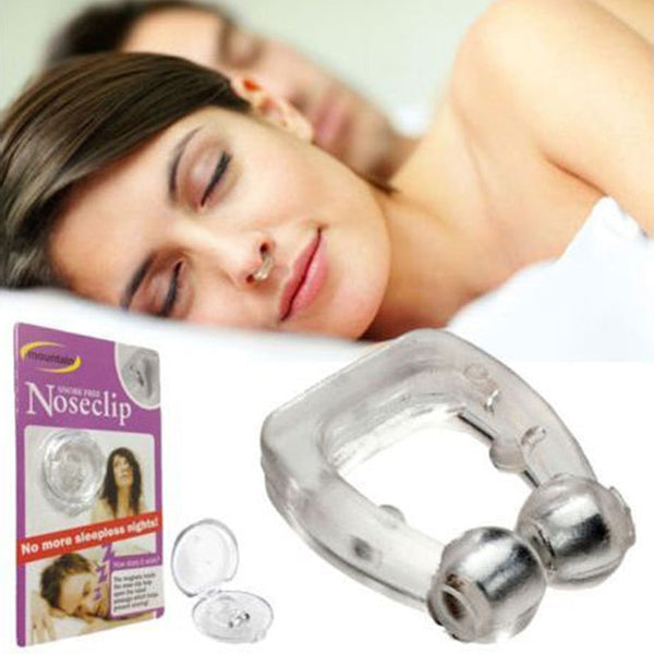 Silicone Magnetic Anti-Snore Nose Clip Sleep Apnea Night Device