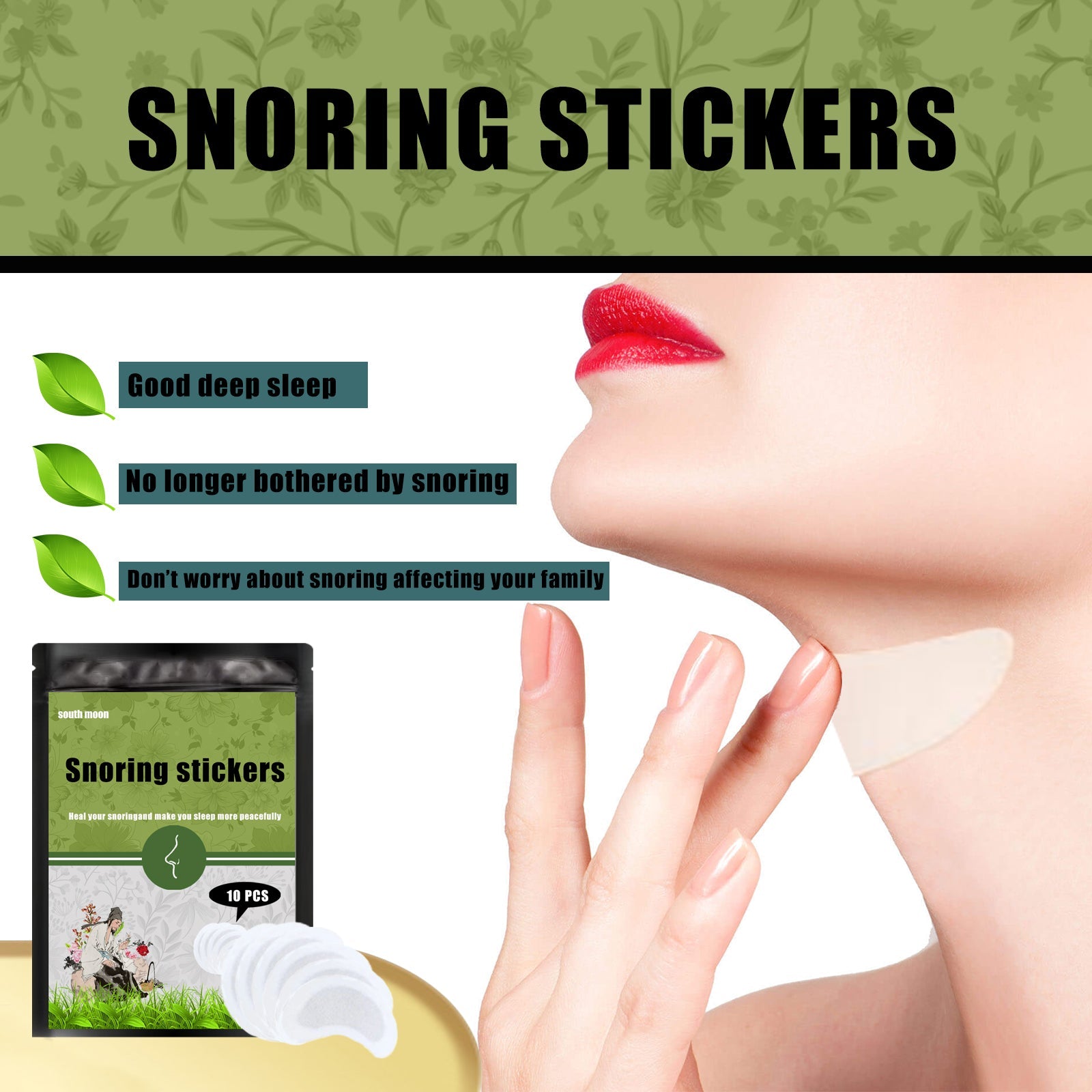Anti-Snoring Patch Breathing Sleep Talk Care Nighttime Aid
