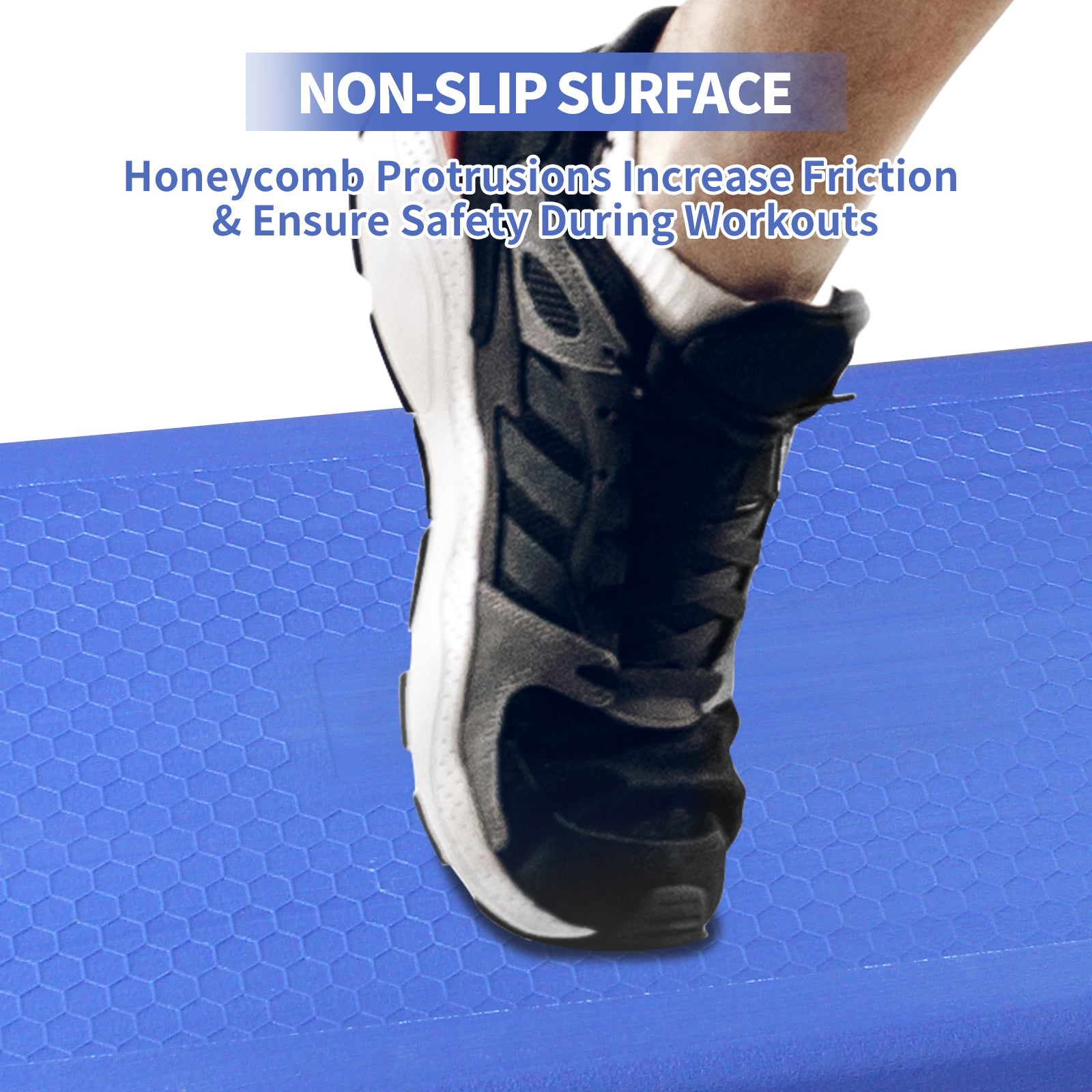 Adjustable Blue Aerobics Step Platform Trainer