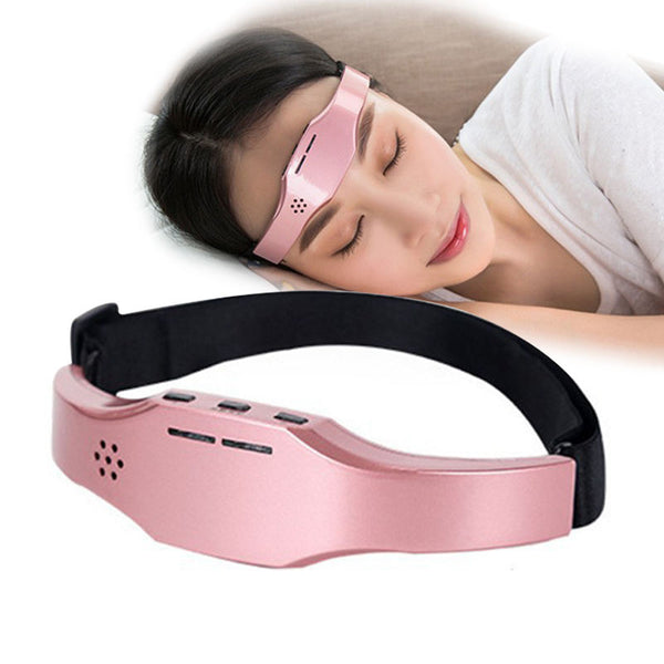 Smart EMS Sleep Aid Device Portable Insomnia Massager Black Pink