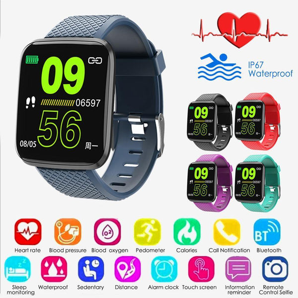 Sport Smart Watch Men Women Blood Pressure Heart Rate Tracker