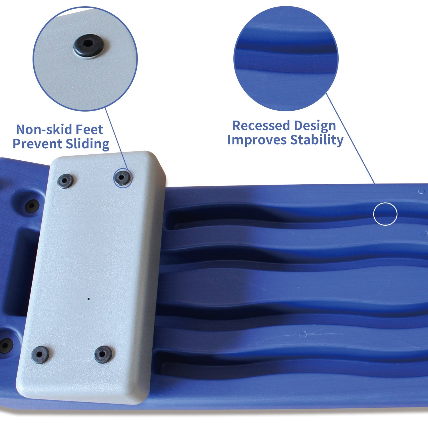 Adjustable Blue Aerobics Step Platform Trainer