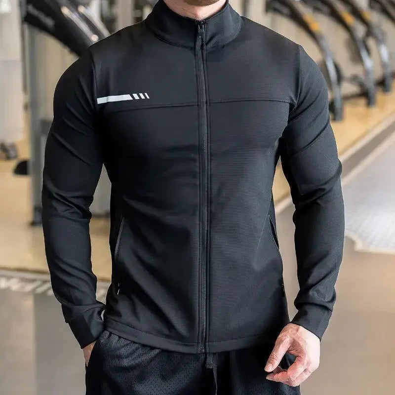 Men's High-Quality Zipped Sport Jacket | Gym, Running & Outdoor Training