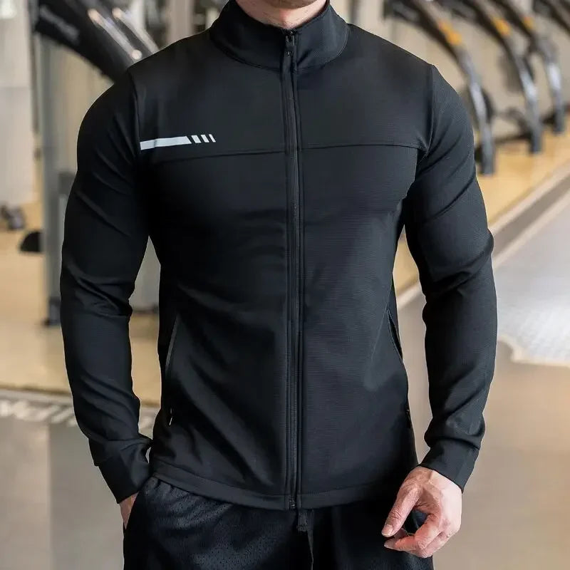 Men's High-Quality Zipped Sport Jacket | Gym, Running & Outdoor Training