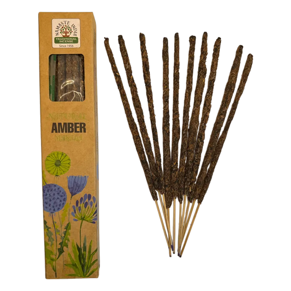 Natural Amber - Masala Incense Stick - Namaste India